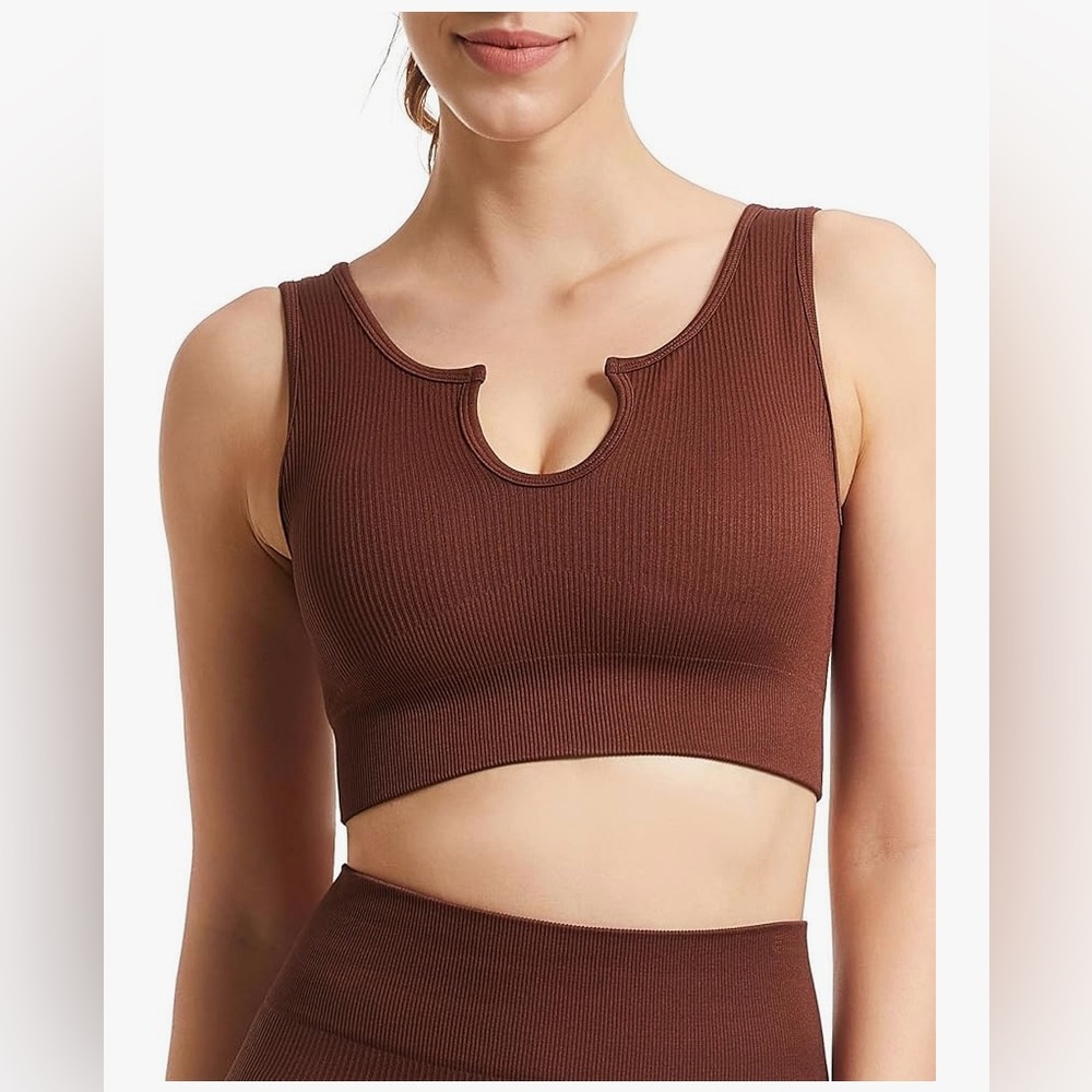 Seamless Cropped Tank Sport Bra